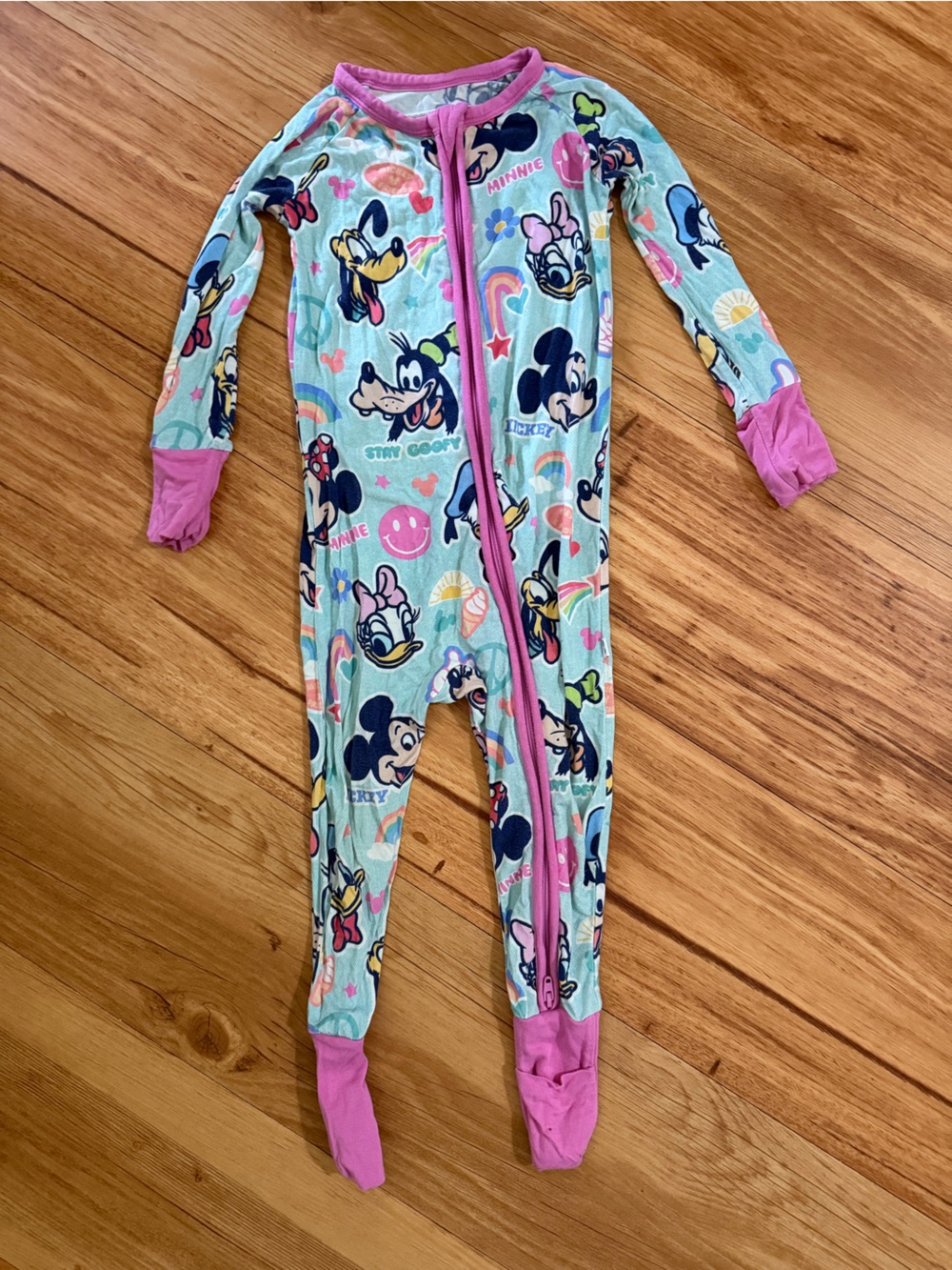 Little sleepies minnie and mickey zippy 12-18 months